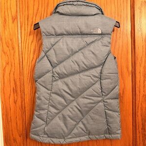 The North Face Heathered Light Blue Puffer Vest